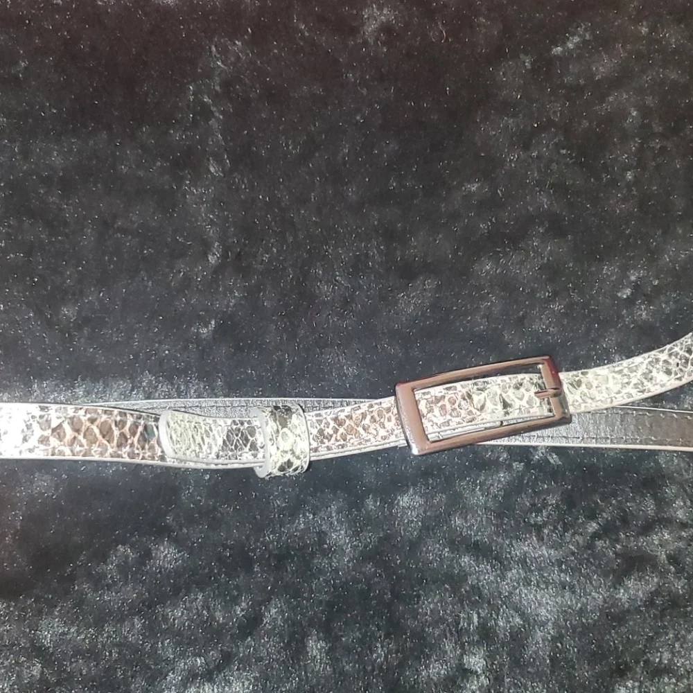 Faux Snakeskin Belt